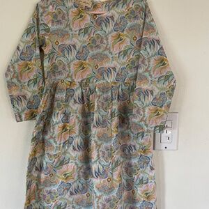 La Petite Collections Girls Size 5 long sleeve dress in colorful floral print